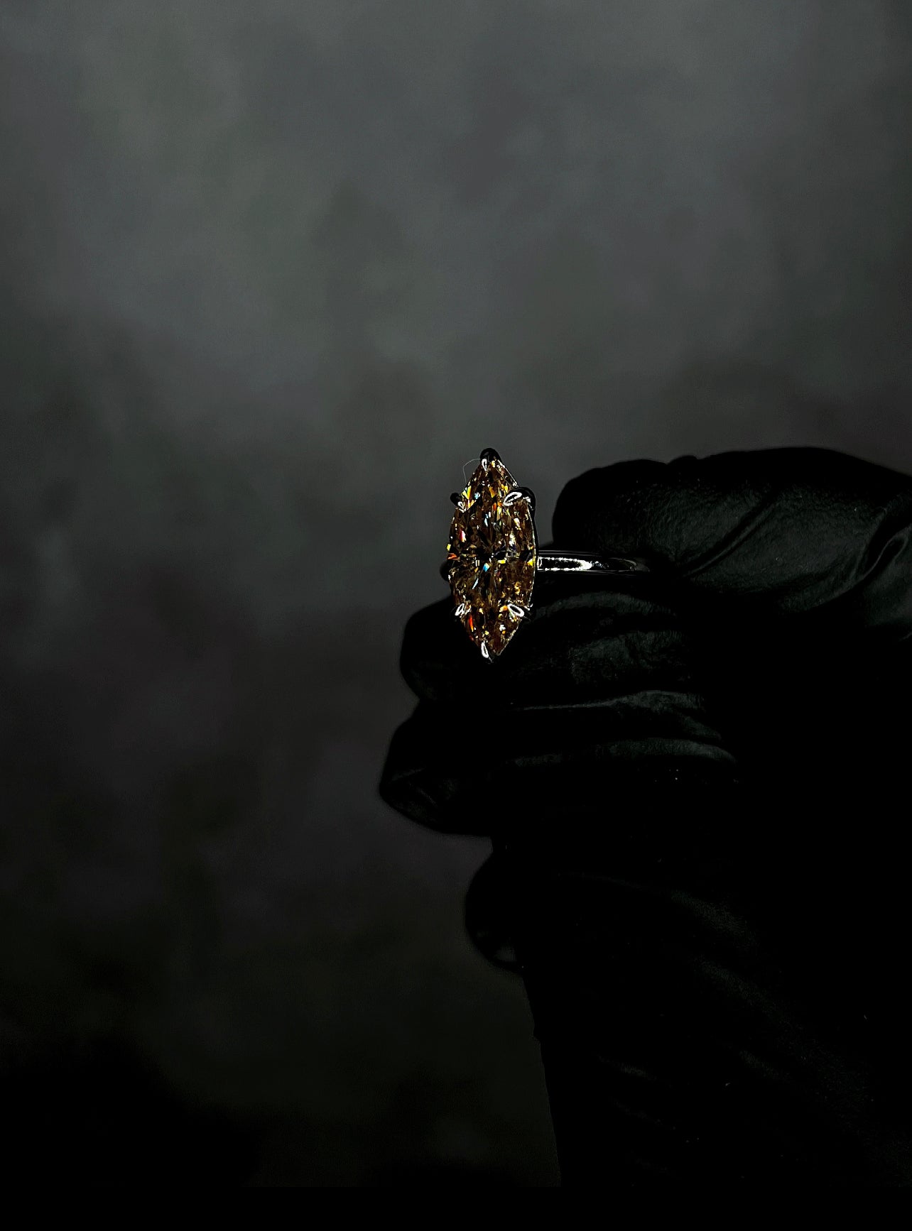 Amara Custom - 4 Carat Champagne Marquise Cut