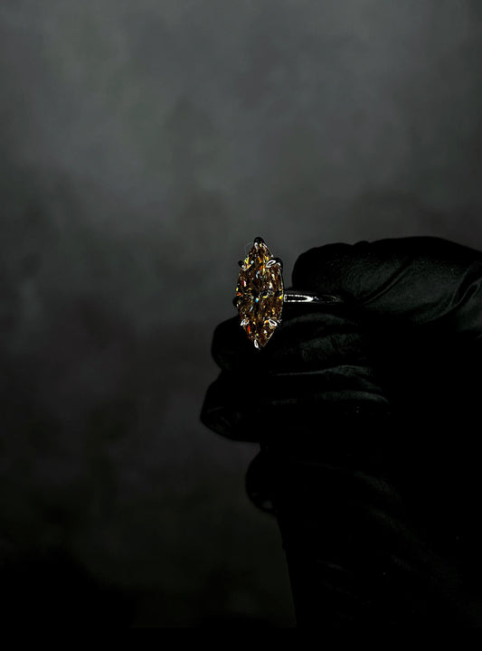 Amara Custom - 4 Carat Champagne Marquise Cut