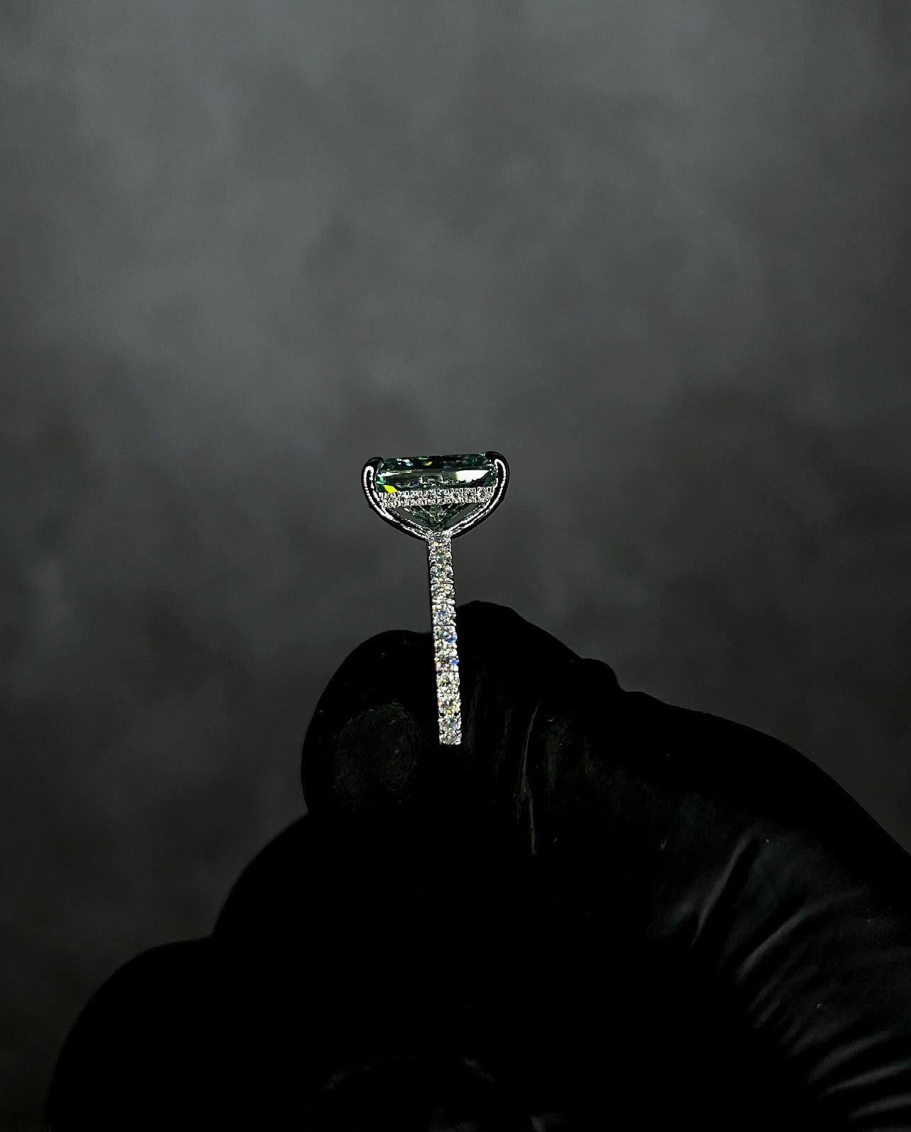 Liz Custom - 4.5 Carat Teal Radiant Cut