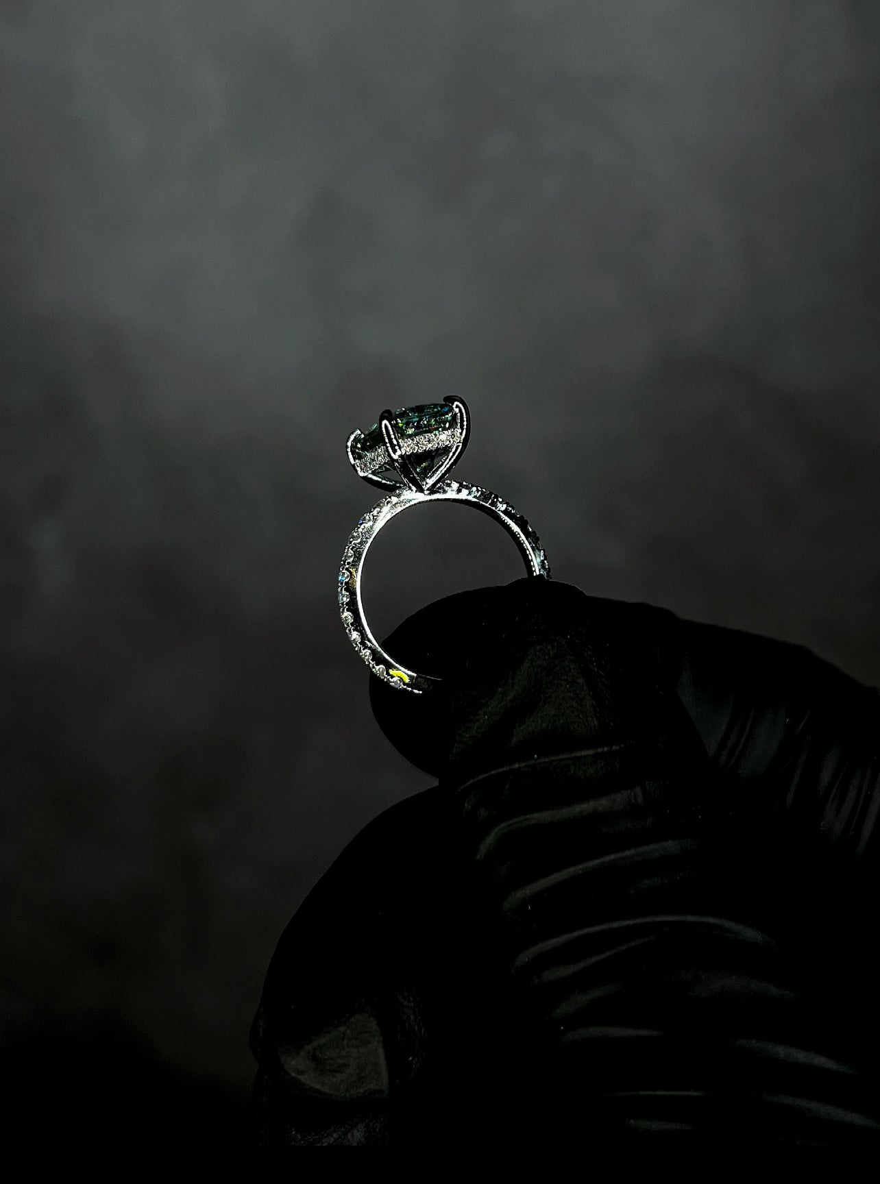 Liz Custom - 4.5 Carat Teal Radiant Cut